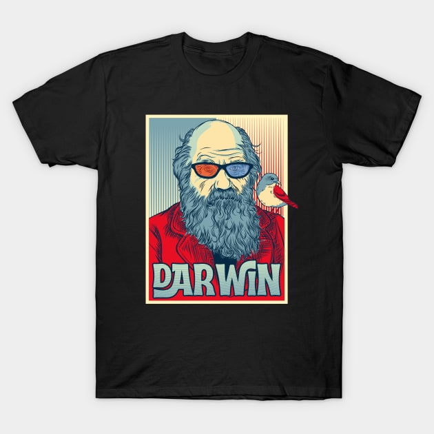 Charles darwin day celebration T-Shirt by opippi